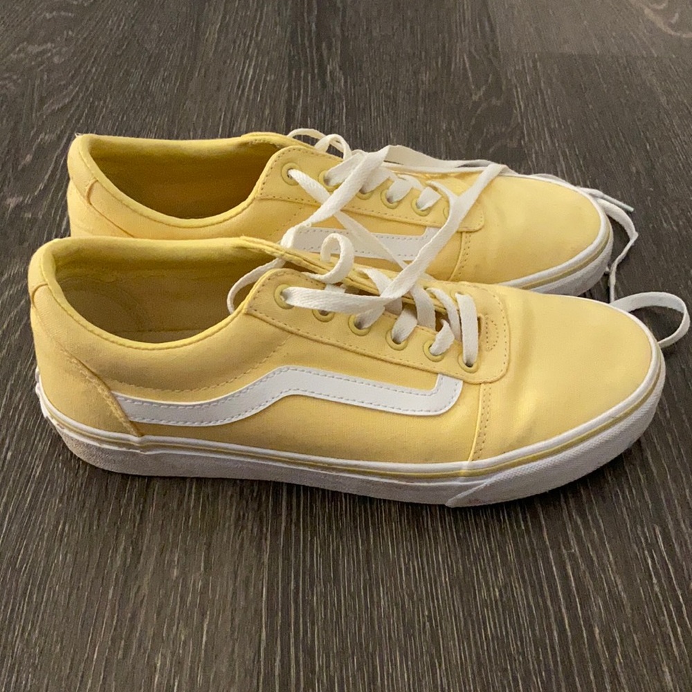 light yellow vans